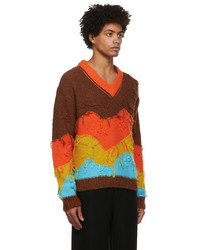 Andersson Bell Brown Mountain Intarsia Sweater