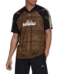 adidas Originals Leopard Print Soccer T Shirt