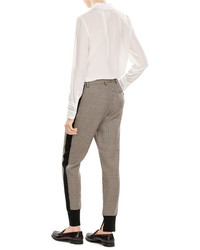 3.1 Phillip Lim Printed Wool Pants With Cuffed Ankles