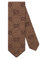 Gucci Gg Logo Wool Tie