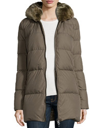 Duvetica Arwen Puffer Jacket With Fur Hood