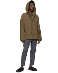 Homme Plissé Issey Miyake Brown Acclimation Coat