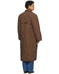 CONNOR MCKNIGHT Brown Nylon Vented Puffer Coat
