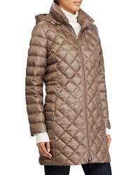 Lauren Ralph Lauren Down Packable Quilted Hooded Coat
