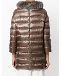Herno Padded Coat With Fur Trim