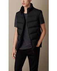 Burberry Puffer Jacket With Removable Sleeves