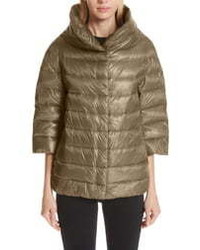 Herno Aminta Quilted Down Crop Puffer Jacket