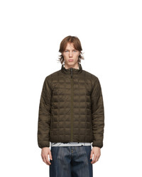 TAION Brown And Off White Down Mountain Jacket