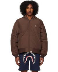 BAPE Brown One Point Down Jacket