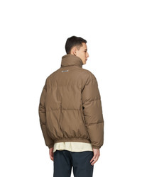 Essentials Brown Puffer Jacket