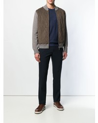 Barba Quilted Bomber Jacket