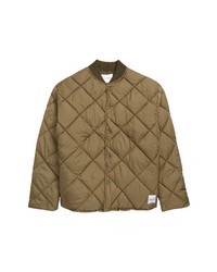 Topman Recycled Quilted Bomber Jacket