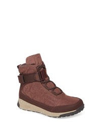 Brown Quilted High Top Sneakers