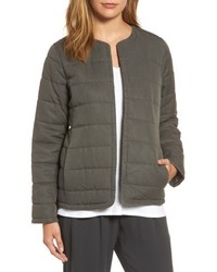 Eileen Fisher Collarless Quilted Jacket
