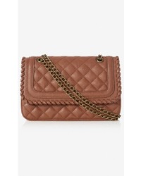 Express Whipstitch Quilted Chain Strap Shoulder Bag