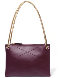 Lanvin Sugar Small Quilted Leather Shoulder Bag Grape