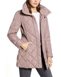 Brown Quilted Puffer Coat