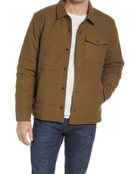 Outerknown Coast Moleskin Water Resistant Reversible Puffer Jacket In Military Olive At Nordstrom