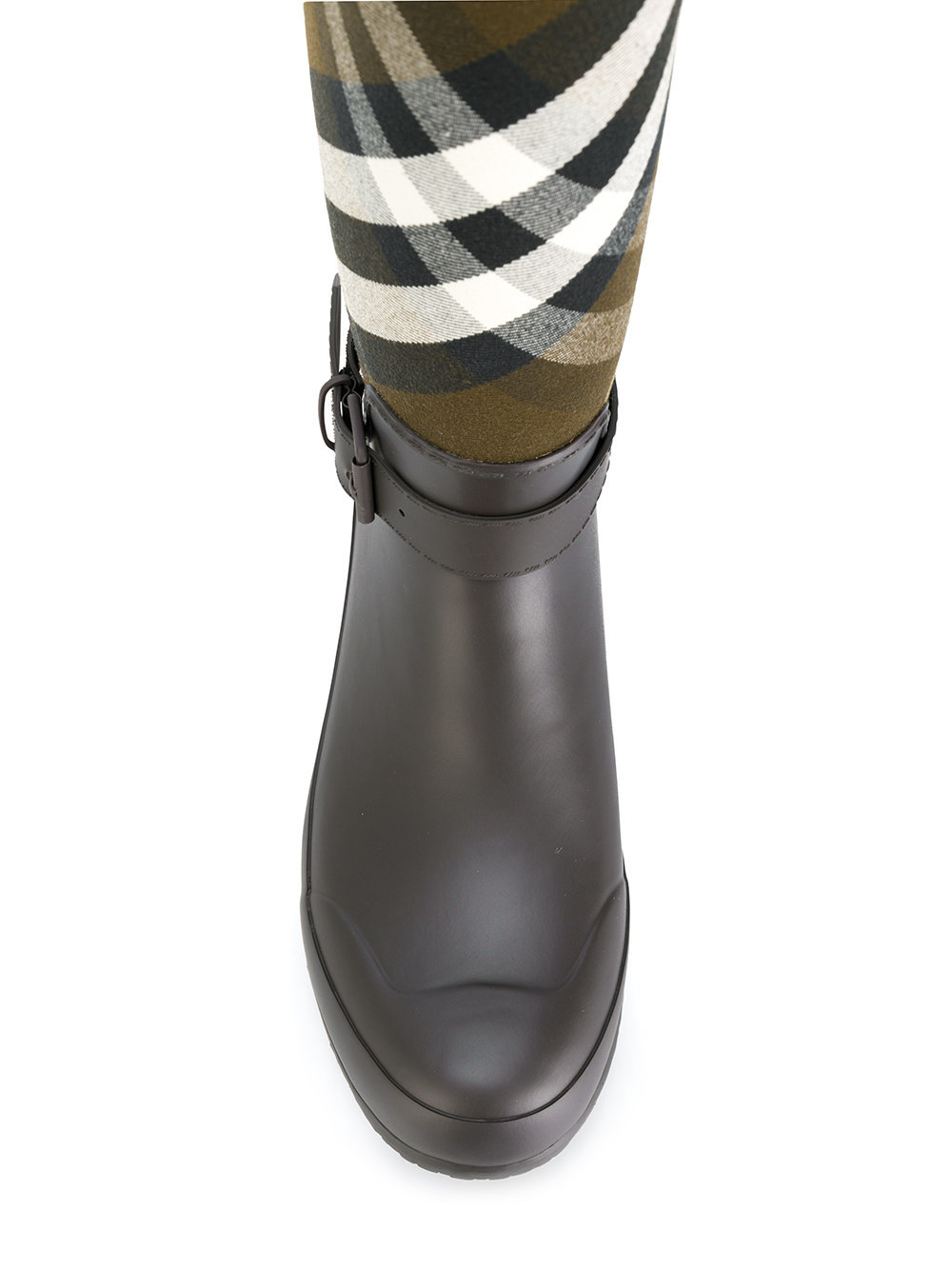 Buckle and strap clearance detail check rain boots