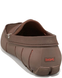Swims Rubber Penny Loafer Brown