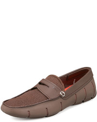 Swims Rubber Penny Loafer Brown