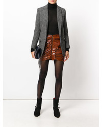 Saint Laurent Ruffle Trim Mini Skirt