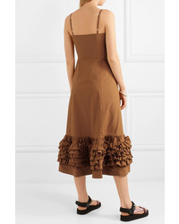 Molly Goddard Susie Ruffled Cotton Poplin Dress