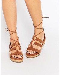 Call it SPRING Fromiri Black Lace Up Sandals