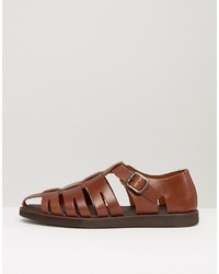 Red Tape Gladiator Sandals In Brown