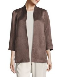 Eileen Fisher Organic Linen Silk Satin Jacket