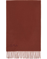 A.P.C. Brown Ambroise Brode Scarf