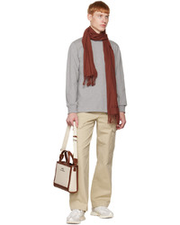 A.P.C. Brown Ambroise Brode Scarf