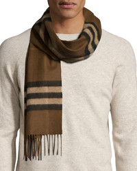Burberry Cashmere Giant Icon Scarf Brown