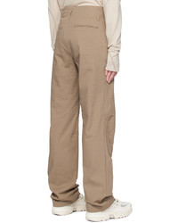 Post Archive Faction PAF Taupe Darted Trousers