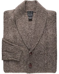 Lambswool Shawl Collar Cardigan Sweater