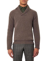 Richard James Shawl Neck Wool Sweater