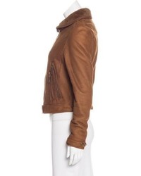 Burberry Brit Leather Shearling Jacket