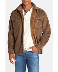 True Grit Pebble Sueded Jacket With Faux Shearling Lining