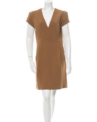 Brown Sheath Dress