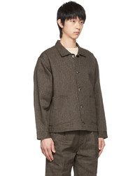 Taiga Takahashi Brown Cotton Jacket