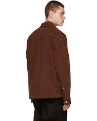 Ps By Paul Smith Brown Twill Work Jacket