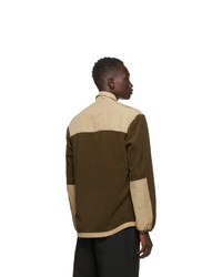 Comme des Garcons Homme Khaki Rayon Fleece Jacket