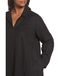 Eileen Fisher Plus Size Classic Collar A Line Shirtdress