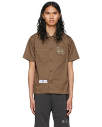 Izzue Brown Cotton Shirt