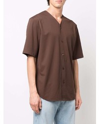 Acne Studios Collarless Button Up Shirt