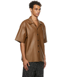 Marni Leather Short Sleeve Shirt