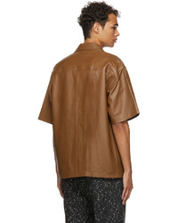 Marni Leather Short Sleeve Shirt