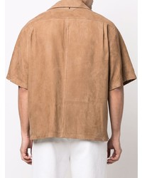 Salvatore Santoro Short Sleeve Leather Shirt