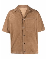 Salvatore Santoro Short Sleeve Leather Shirt