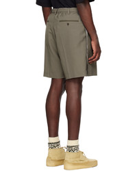 Sacai Taupe Suiting Shorts